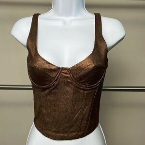 Bronze Corset Top